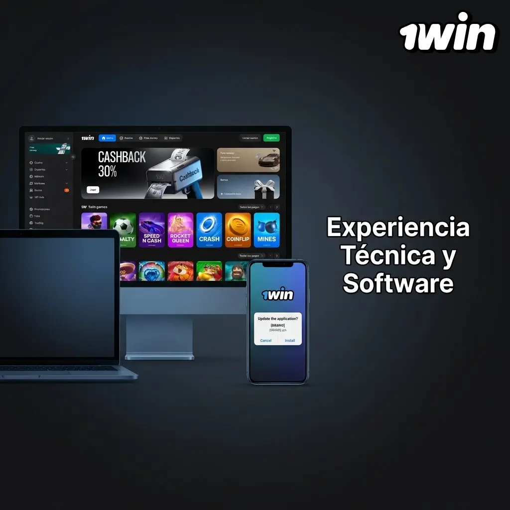 GCU y sistema OCR en casino en vivo de 1win transmitiendo resultados en tiempo real con video HD