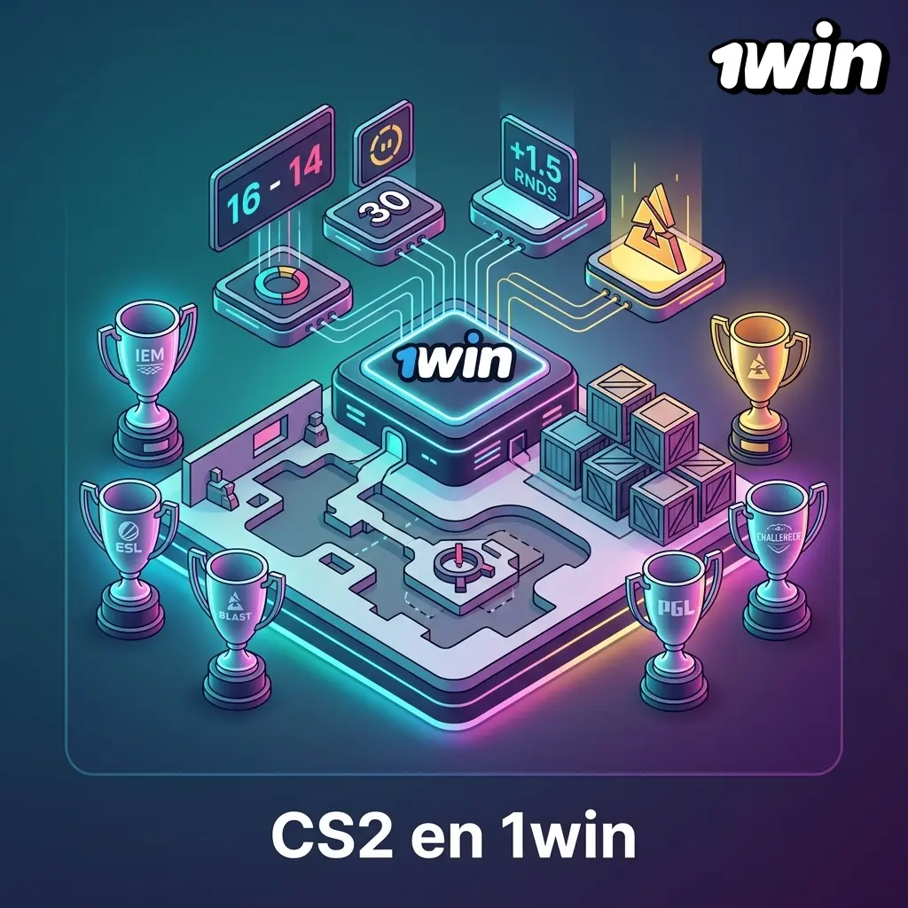 Apuestas en CS2 en 1win: mercados por mapa, handicap y apuestas en vivo en torneos como IEM y PGL Major